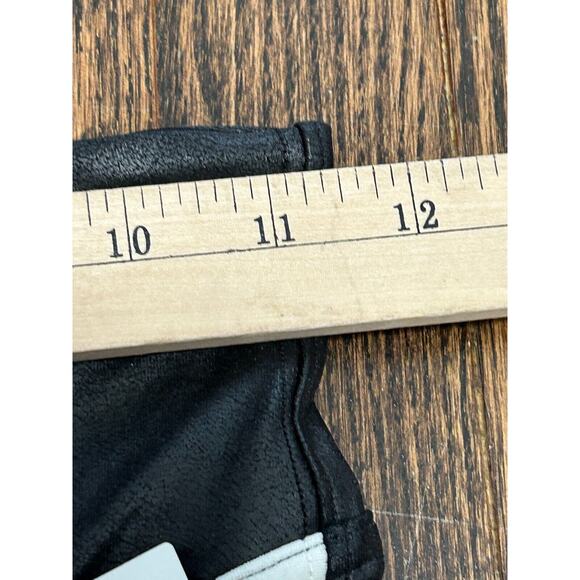 NWT Spanx Women's Very Black & White Side Stripe Faux Leather Leggings Size XS - Picture 10 of 11